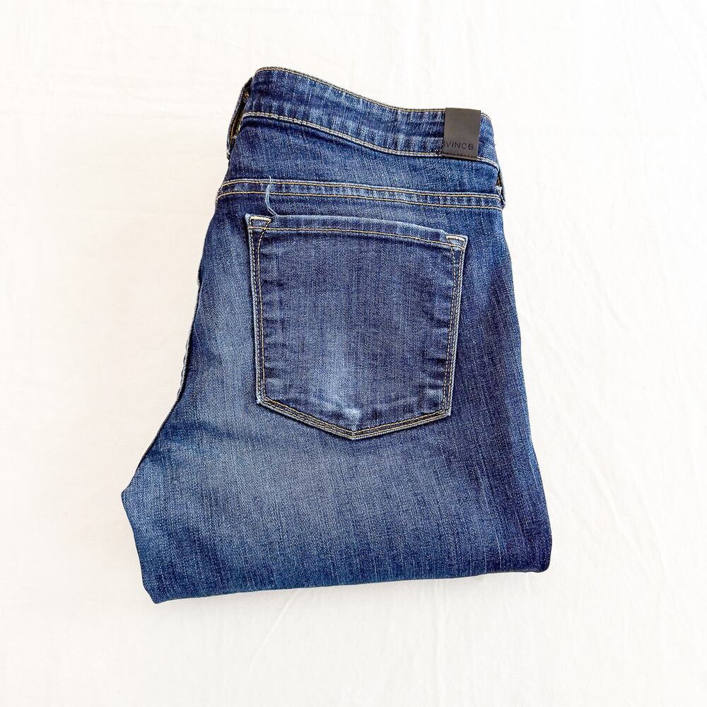 Vince Dylan Skinny Dark Wash Denim Jeans Zip Fly DV195-2096 Size 29